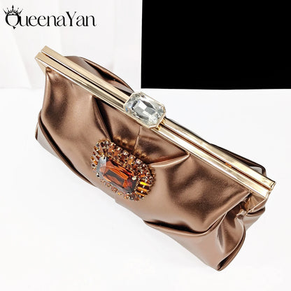 2025 Nigerian Banquet Shoes and Bag Set Fashion Ladies Matching Shoes and Bag High Heels Wedding Party Coffee Color