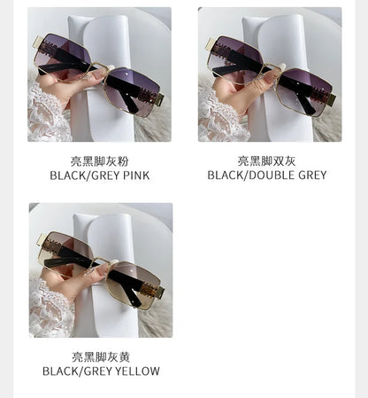 Metal Women's Sunglasses High Quality High Sense Trend Street Sun Glasses Girls Sunshade Glasses UV400