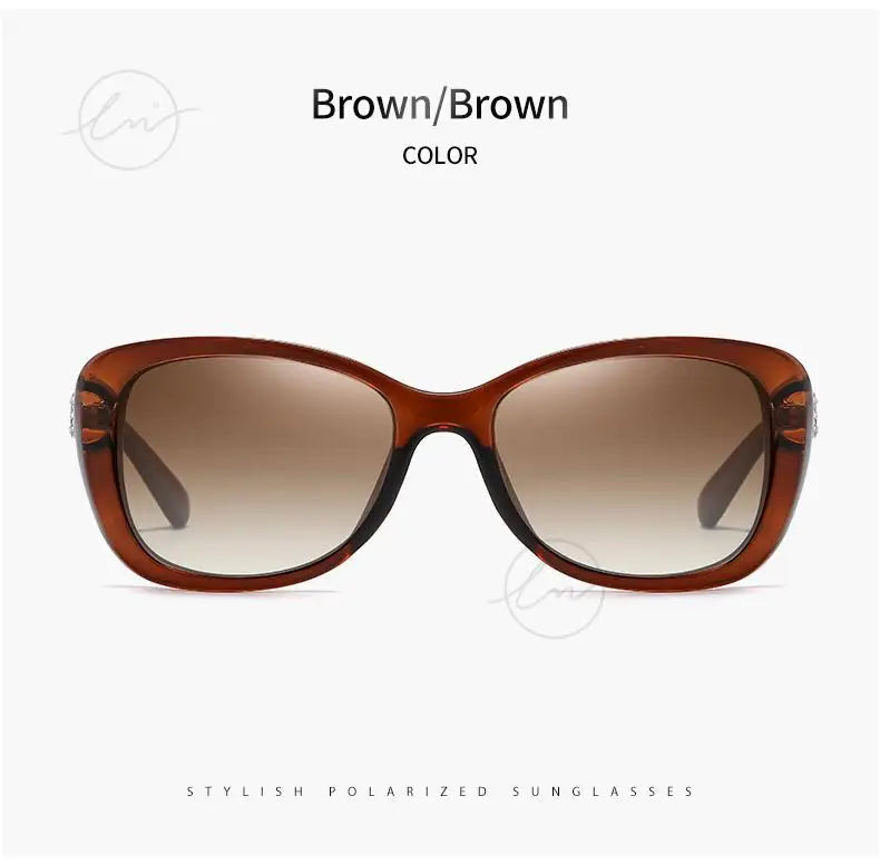 Brand Young Style Women's Sunglasses Gradient Polarized Driving Glasses Luxury Design Ladies Elegant Lunette De Soleil Femme