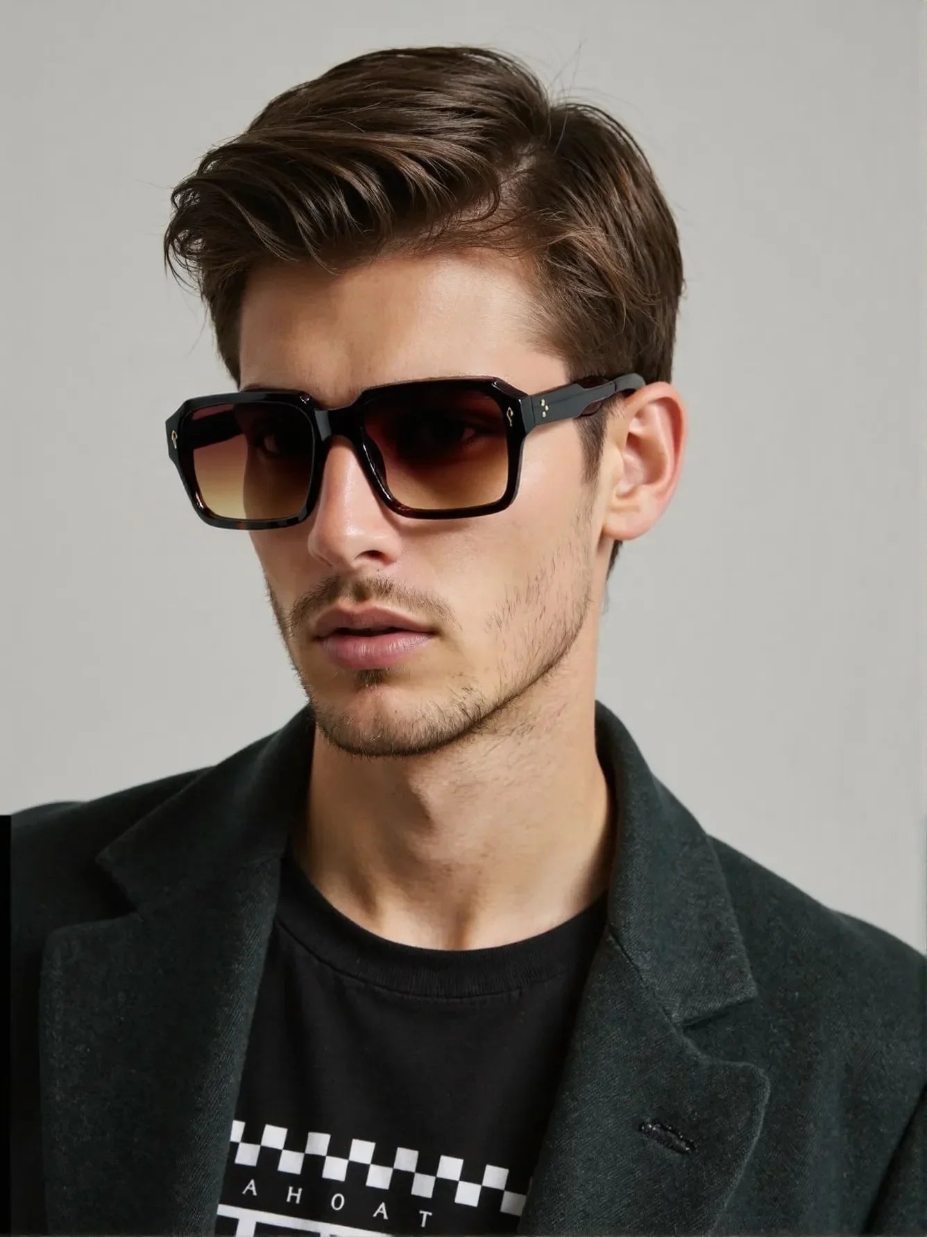 Square Sunglass Men Fashion Sunglasses Women 2025 Trendy Vintage Fashion Glasses Retro Gafas De Sol Hombre Lunette Soleil Femme