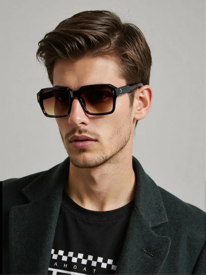 Square Sunglass Men Fashion Sunglasses Women 2025 Trendy Vintage Fashion Glasses Retro Gafas De Sol Hombre Lunette Soleil Femme