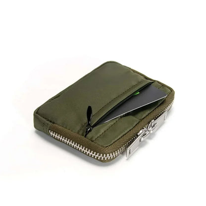 Japan Zipper Mini Purse Card Holder Nylon Cloth Coin Pouch Waterproof Cute Wallet Men Clutch Bag Mini Purse Fashion Small Wallet