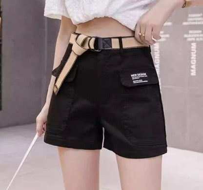 High Waist Shorts for Women Korean Style Cotton Short Pants Woman Design Trend 2025 Fashion Clothing XL Outfits Youthful Jorts