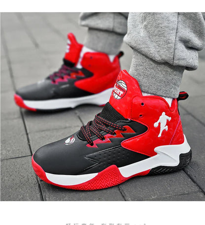 Children Basketball Shoes For Boys Girls Trainers High Top Sneakers Kids Training Shoes Outdoor Non-slip Children's Sports Shoes