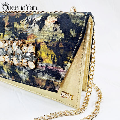 New Women High-Heel Shoes Elegant Wine Rhinestone Metallic Diamond Accents Paired with Match Handbag Exquisite Special-Material