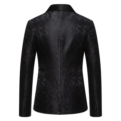 2026 New Men's Red Cashew Flower Blazer, Wedding Party Dress Jacket, White Blue Black Brands Blazers Coat, S M L XL XXL