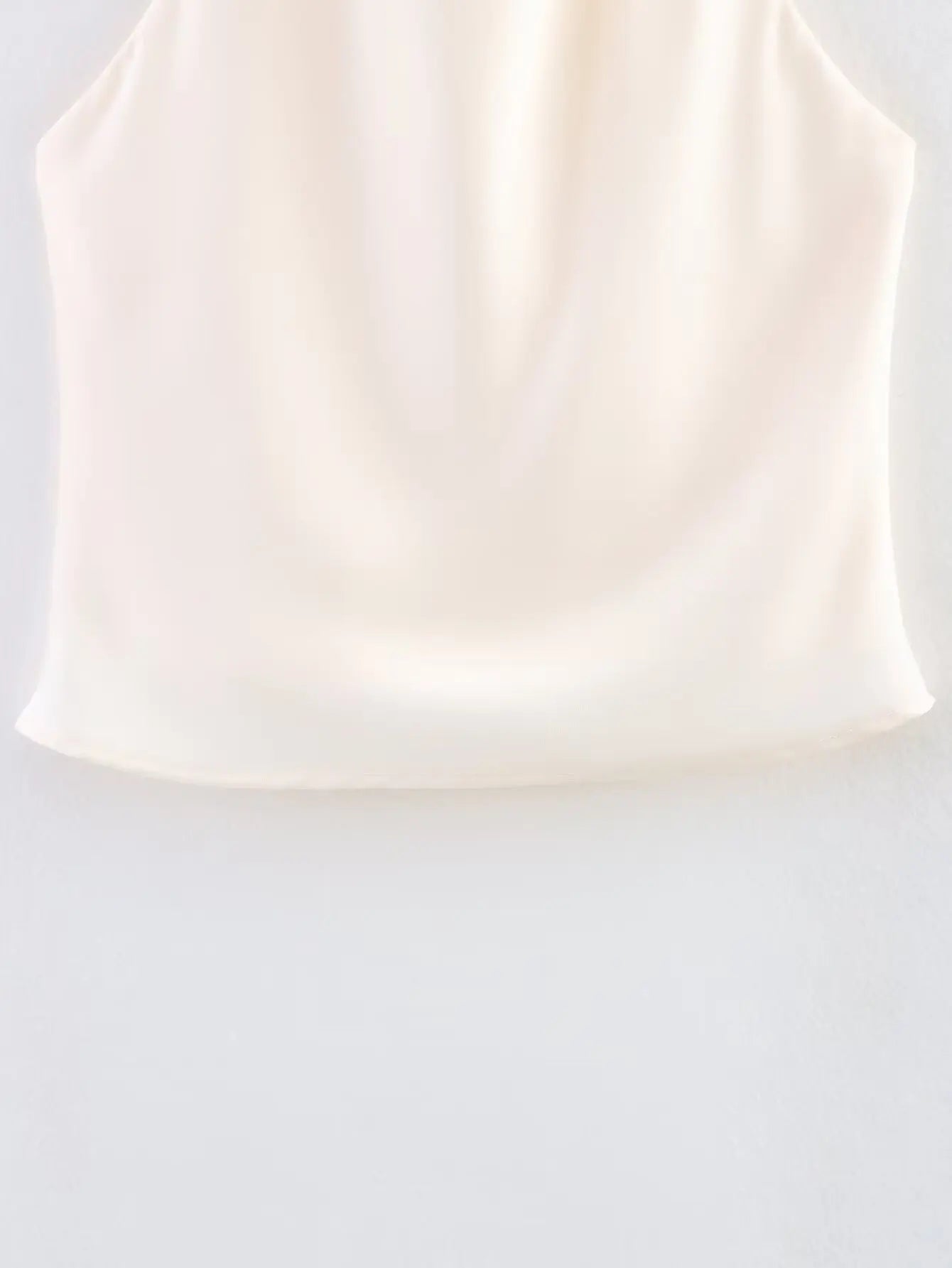 Spring Elegant Women Satin Halter Tops 2026 Summer Backless Off Shoulder Corset Vest Female Fashion Slim Crop Tank Top