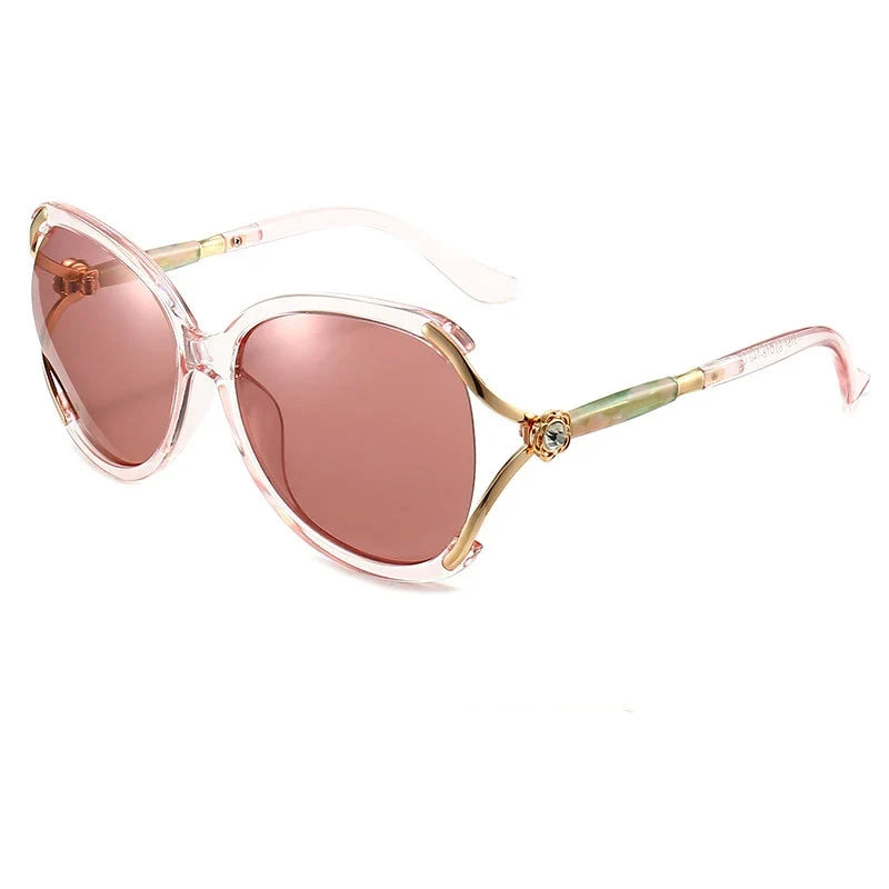 2026 Fashion High-End Women's Polarized Sunglasses Oversize Mode Retro Sunglasses Glasses Outdoor Sun Protection UV Protection