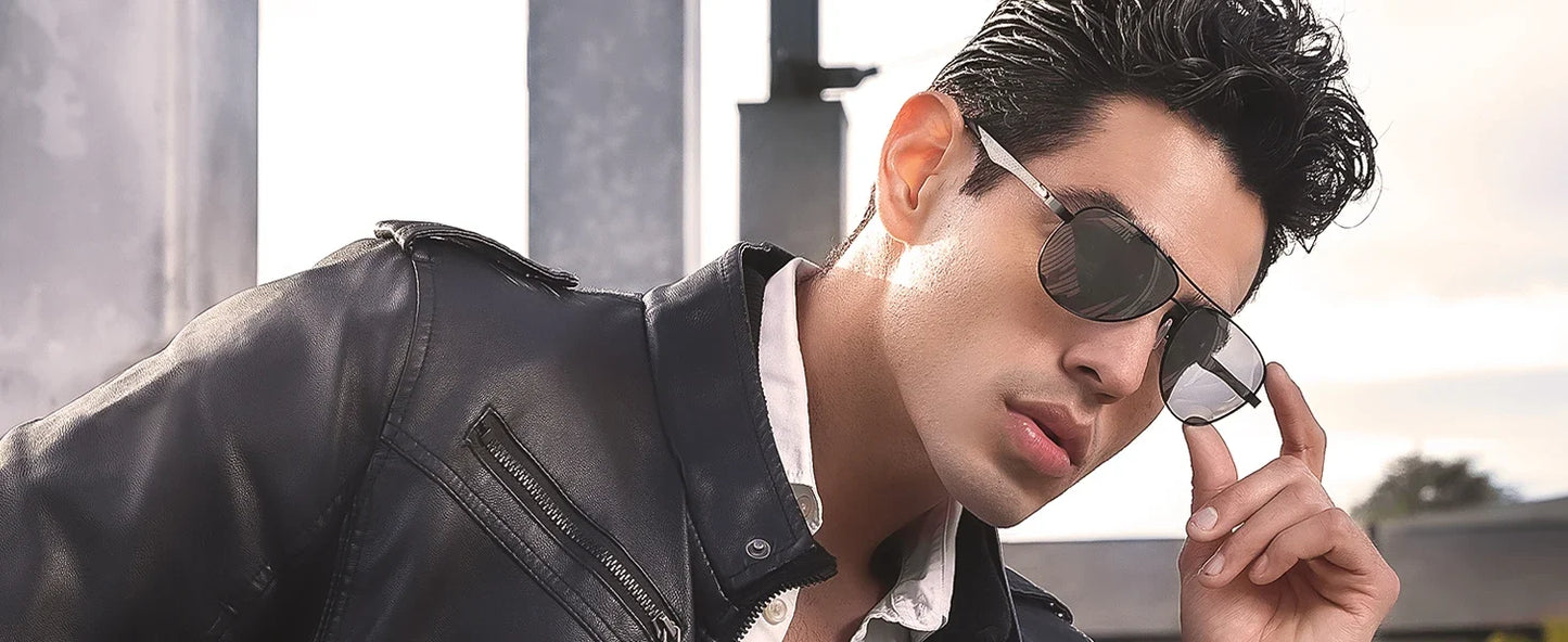Aluminum Vintage Uv400 Pilot Polarized Sunglasses Shade for Men Driving Fishing Sun Glasses