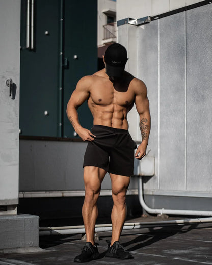 Men's Compression Shorts Quick Dry Elastic Baselayer Summer Gym Running Basketball Fitness Training Casual Sport Quarter Pants