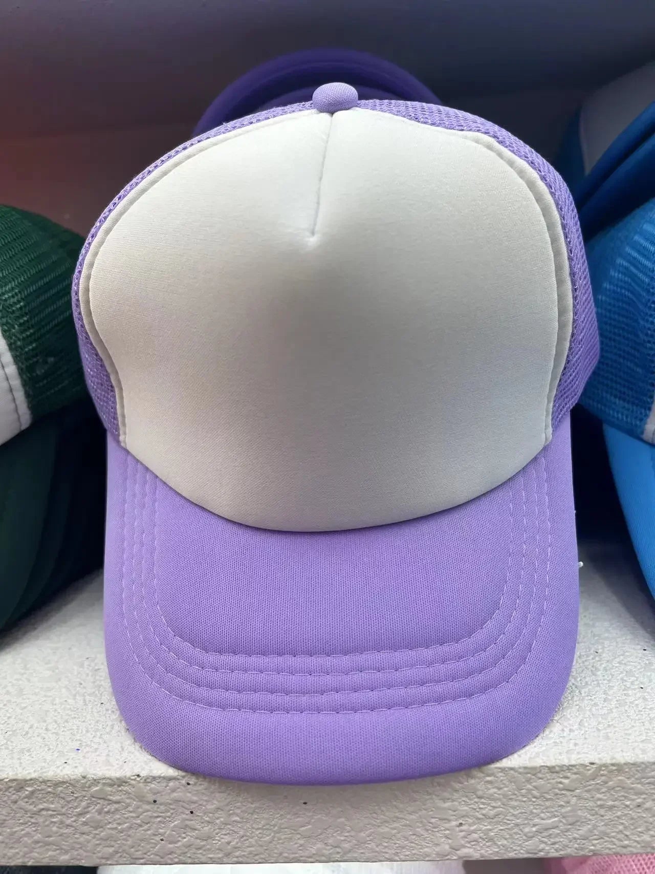 Unisex Cheaper 5 Panel Trucker Hat For Adult Summer Net Baseball Cap Men Women Sponge Mesh Adjustable Sun Hat Visor