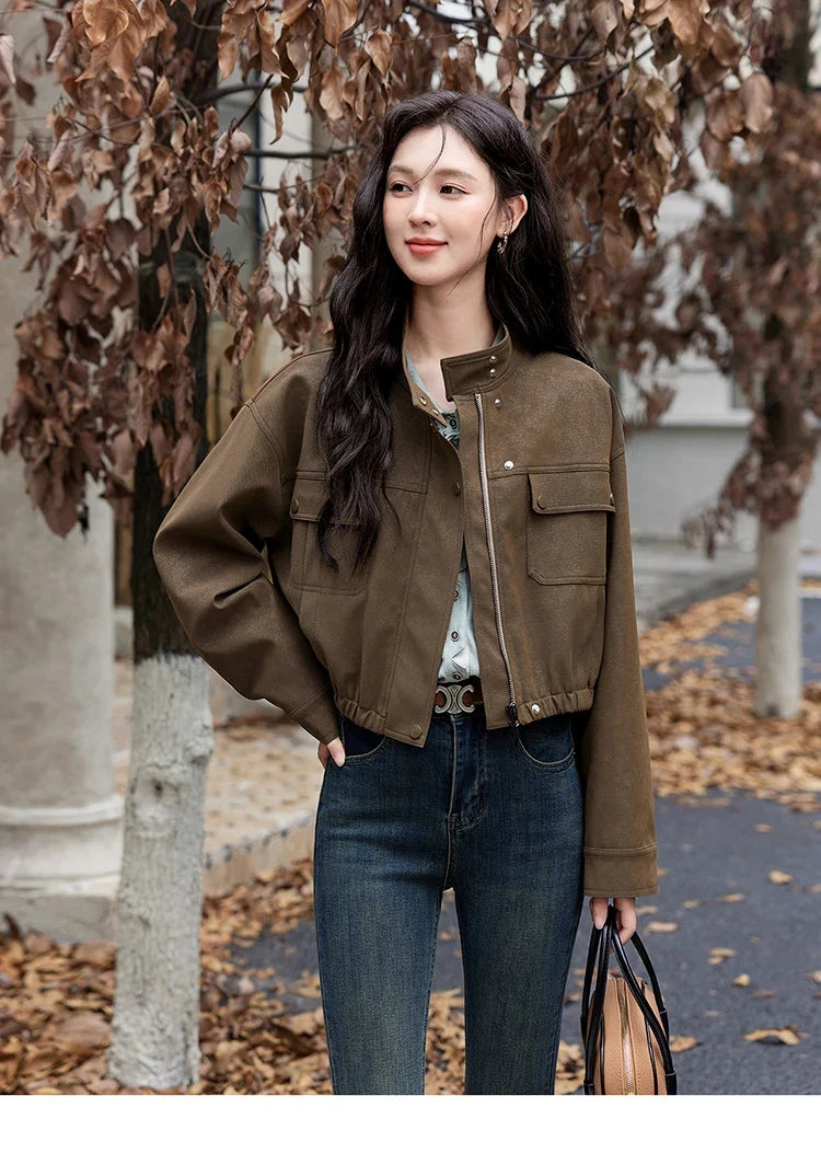 Vintage Green Blouse Women French Lapel Bow Lace-up Top 2025 Autumn Sweet Shirt Sleeve Outwear Commute Shirts MXD44C0337
