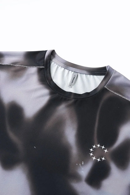 Men's Digital Camo Long-Sleeved T-Shirt: Lightweight, Breathable, Moisture-Wicking—Ideal for Outdoor Sports & Fitness
