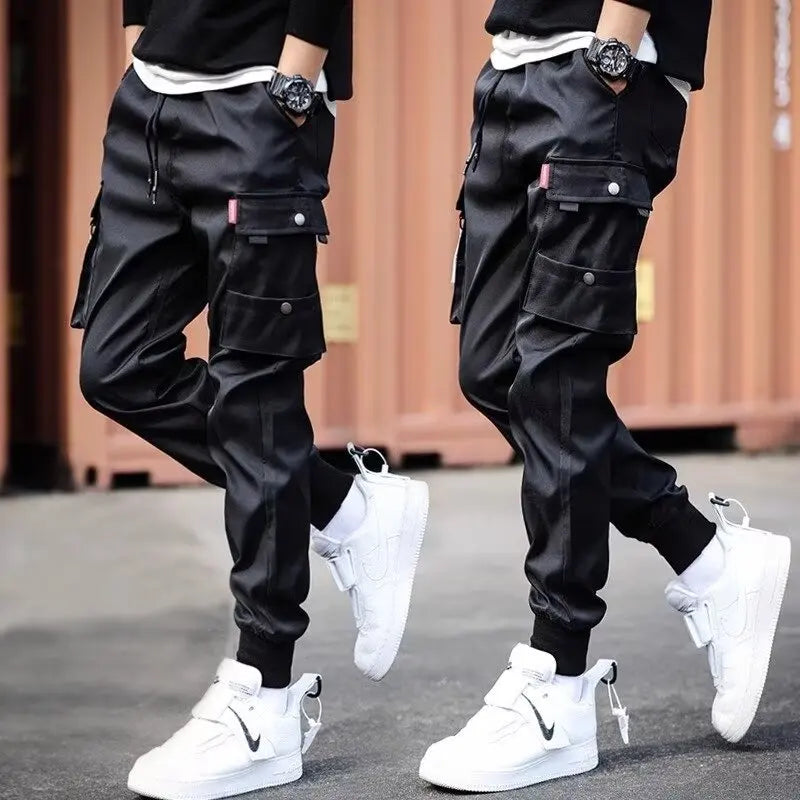 2025 New Men's Cargo Pants, Thin Trousers, Comfortable and Breathable, Outdoor Casual, Wearable, Running, Cycling, Multi-pocket
