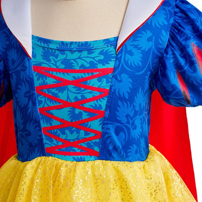 Children Snow White Cinderella Aurora Anna Elsa Costume Girl Cosplay Dress Kids Encanto Mirabel Little Mermaid Halloween Clothes