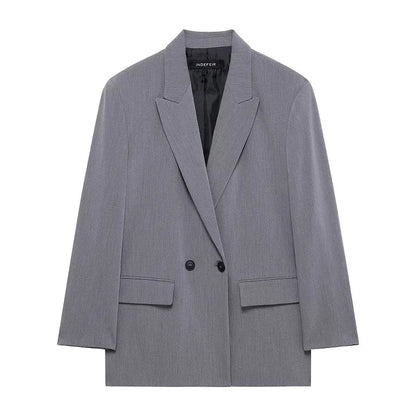 Women's Tailoring Blazers Straight Office Blazer for Women New in Outerwears Casual Blazer Woman Long Sleeve Lady Jackets