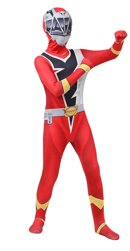 Anime Fancy Adult Kids Ranger Kishiryu Sentai Ryusoulger Cosplay Costume Jumpsuit Halloween Party Role Play Child Men Clothes