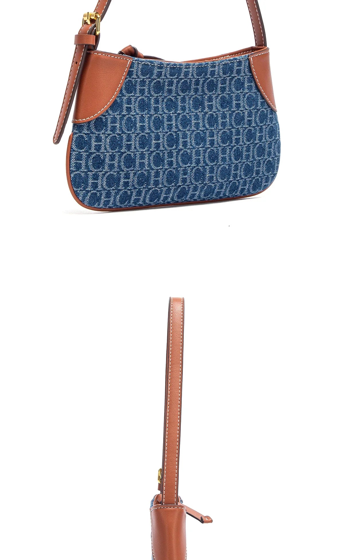 Women's Handbag 2025 Summer Cowboy Splicing Design Phone Bag Simple Commuter Underarm Bag Wallet