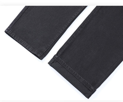 New Autumn Jeans Men Black Casual Baggy Trousers Classic Straight Comfortable Wide Denim Trousers Male Brand Clothing