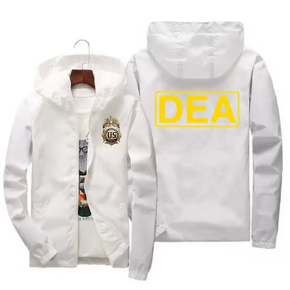 DEA High Quality Men's Thin Coat 2024 Spring Autumn Men's Casual Outerwear Printed Jacket Windbreaker Coat