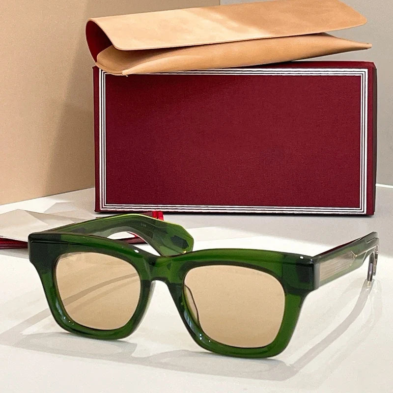 Dealan Uv400 High Quality Men and Women Sunglasses Designer Japan Handmade Optical Prescription Limited Edition Eyewear