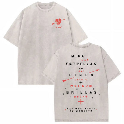 Manuel Carrasco Salvaje Desde Ia Raiz 2026 Vintage Washed T-shirt Men Women Fashion Hip Hop Punk 100% Cotton T Shirts Streetwear