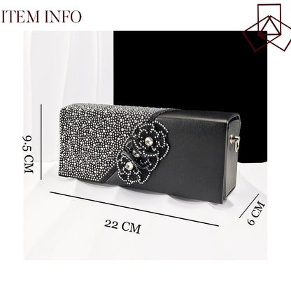 Elegant African-Inspired Evening Shoes and Handmade Clutch Set Pointed Toe High-Heel Women's Footwear and Matching Bag