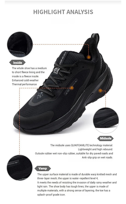 Men Running Shoes New Winter Mesh Lightweight Versatile Rebound Plush Warm Male Sneakers 672442220B