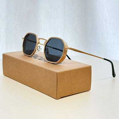 Steampunk Sunglass Men 2025 Square Sunglasses Women Trendy And Fashionable Vintage Fashion Glasses Gafas De Sol Hombre Zonnebril