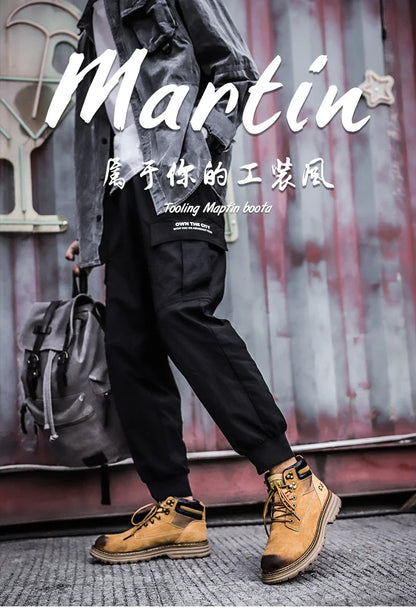 Hot Selling Winter Men Snow Boots High-quality Classic High Top Outdoor Hiking Shoes Anti Slip Thick Soled Practical Work Shoes
