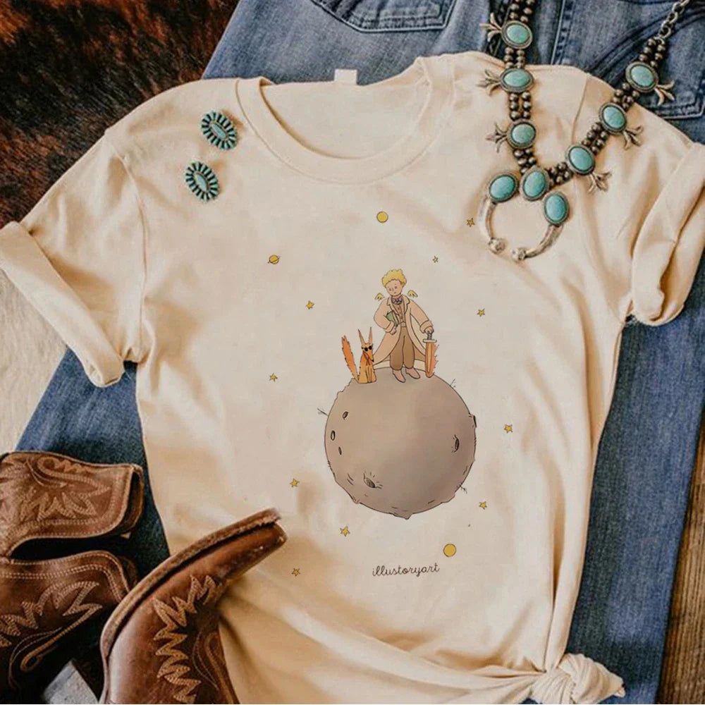 Good Omens t-shirts women manga graphic harajuku top girl funny graphic y2k clothes