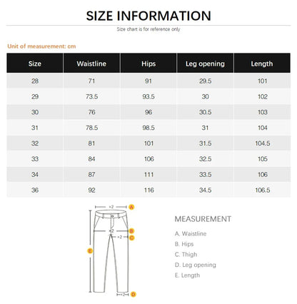 White Jeans Men's Cotton Skinny Elastic Ripped Hole Fashion Korean Denim Pants Rock Slim Trousers Hip-hop Streetwear