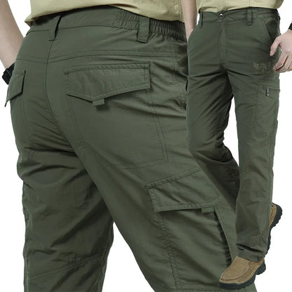 Summer Outdoor Quick Dry Pants Lightweight Breathable Hiking Camping Pants Men Climbing Trekking Trousers Tactical Cargo Pants