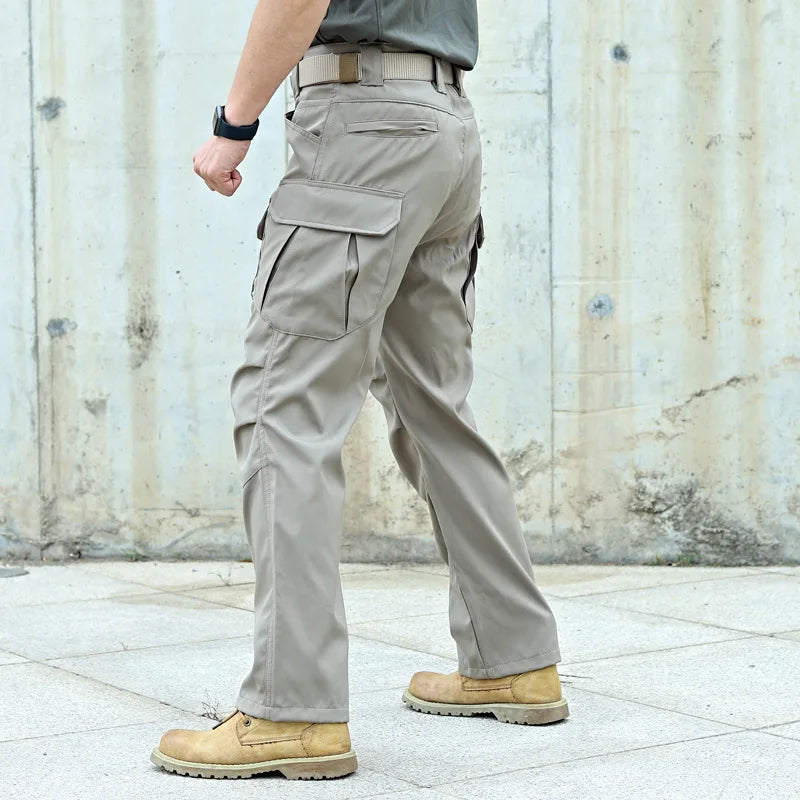 Man Tactical Pants Breathable Multi-Pocket Men's Cargo Pants Casual Outdoor Hiking Fishing Joggers Work Trousers Male Long Pant