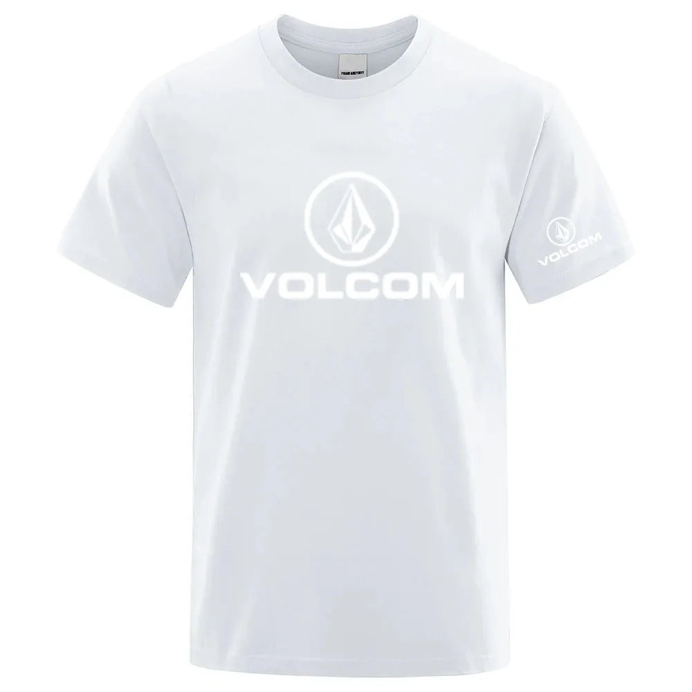 VOLCOM 2025 New Men's Quick Dry Ordinary Designer Thin Short Sleeve Sport T Shirt Fitness Breathable Versatile Tops