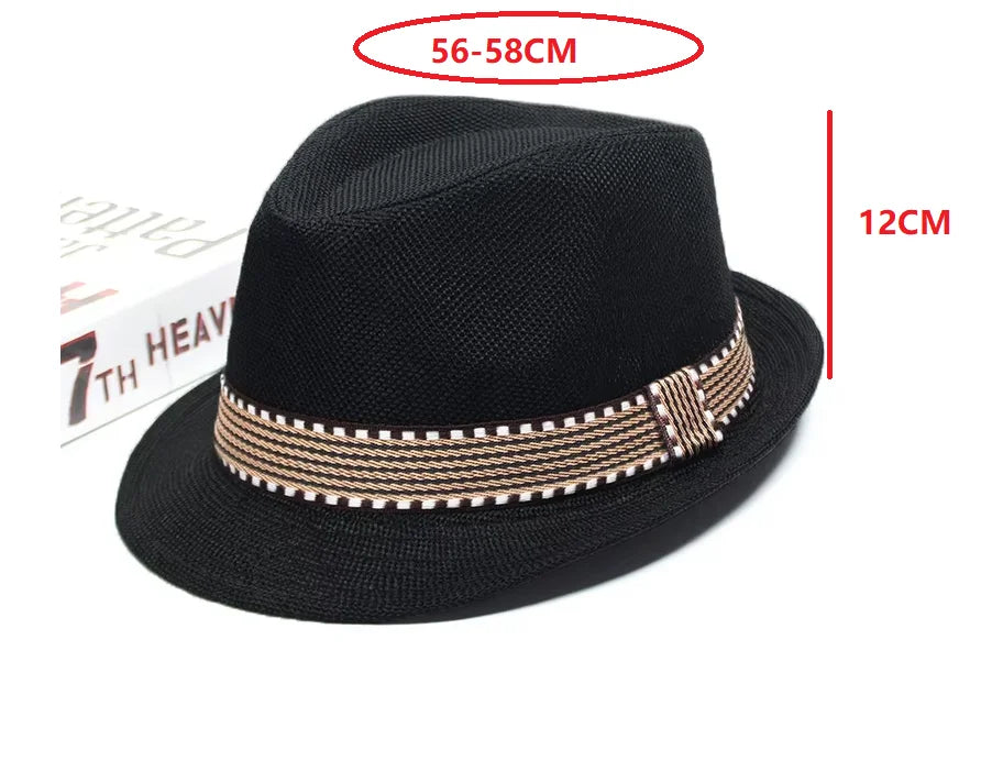 Summer Fedoras Spring and Summer Korean Party Jazz Hat Cotton Linen Top Hat  for Buchet Hat Panama Cap