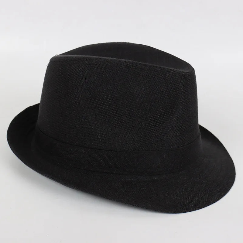 Spring&Autumn Men Fedoras  Top Jazz Plaid Hat Adult Bowler Hats Classic Version Chapeau Hats