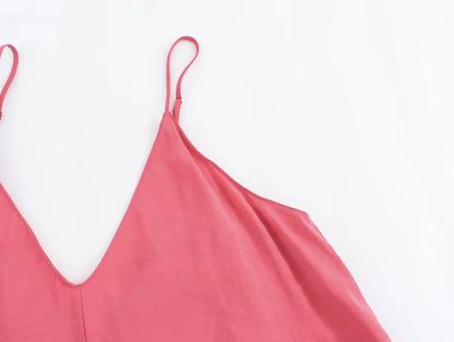 Black Slip Long Dresses for Women Red Draped Summer Dress Woman 2025 Sexy Backless Maxi Dress Women Summer Beach Dresses