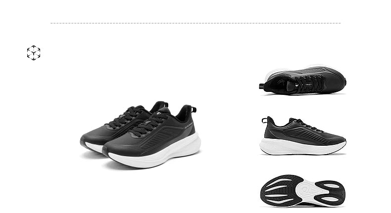 YUYI 4 Winter Running Shoes Men's Sports Shoes Waterproof Absorbing Lightweight Black Fleece Sneakers QXB023244007B