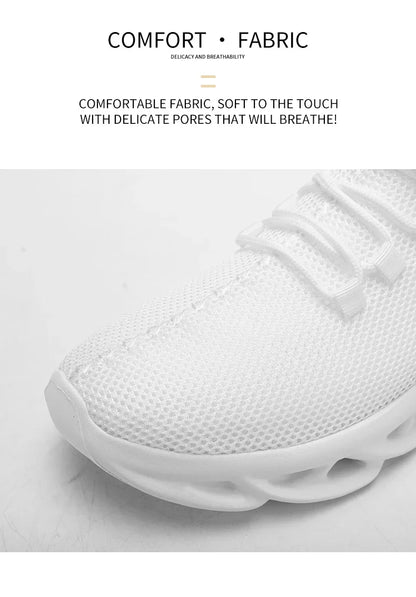 Summer Men Casual Sports Running Shoes Breathable Lightweight Sneakers Outdoor Mesh Black Athletic Jogging Tennis Walking Shoe
