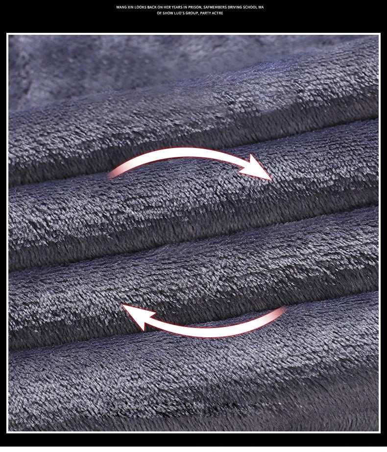 Winter Fleece Men Jeans Classic Loose Straight Warm Thicken Trousers Business Casual Velvet Elastic Denim Pants Plus Size 42 44