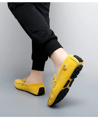 48 Extra Large Size Frosted Couple Style Halloween Gift 2025 Autumn New Beanie Shoes British Style Slip-On Lazy Men's Shoes Driving Lightweight Non-Slip Casual Leather Shoes