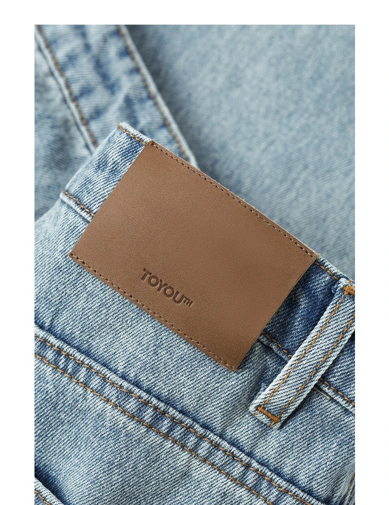 Women Jeans 2023 Autumn High Waist Straight Loose Trousers Fashion Casual Versatile Simple Basic Light Blue Pants