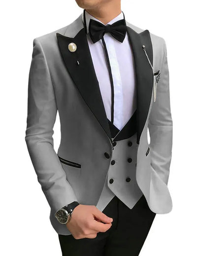 Latest Designs Men's Classic Suits For Wedding Groom Tuxedo Slim Fit One Button Prom Party Best Man 3 Pieces Costume