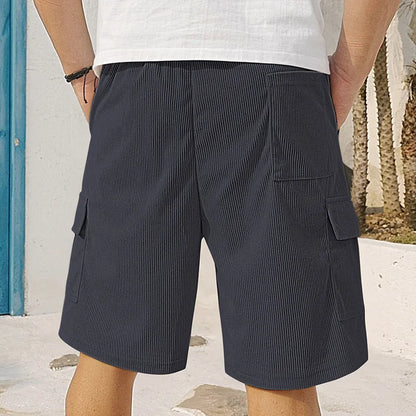 American Men's Heavy Loose Four Seasons Hip Hop Casual Sports Running Corduroy Tooling Shorts