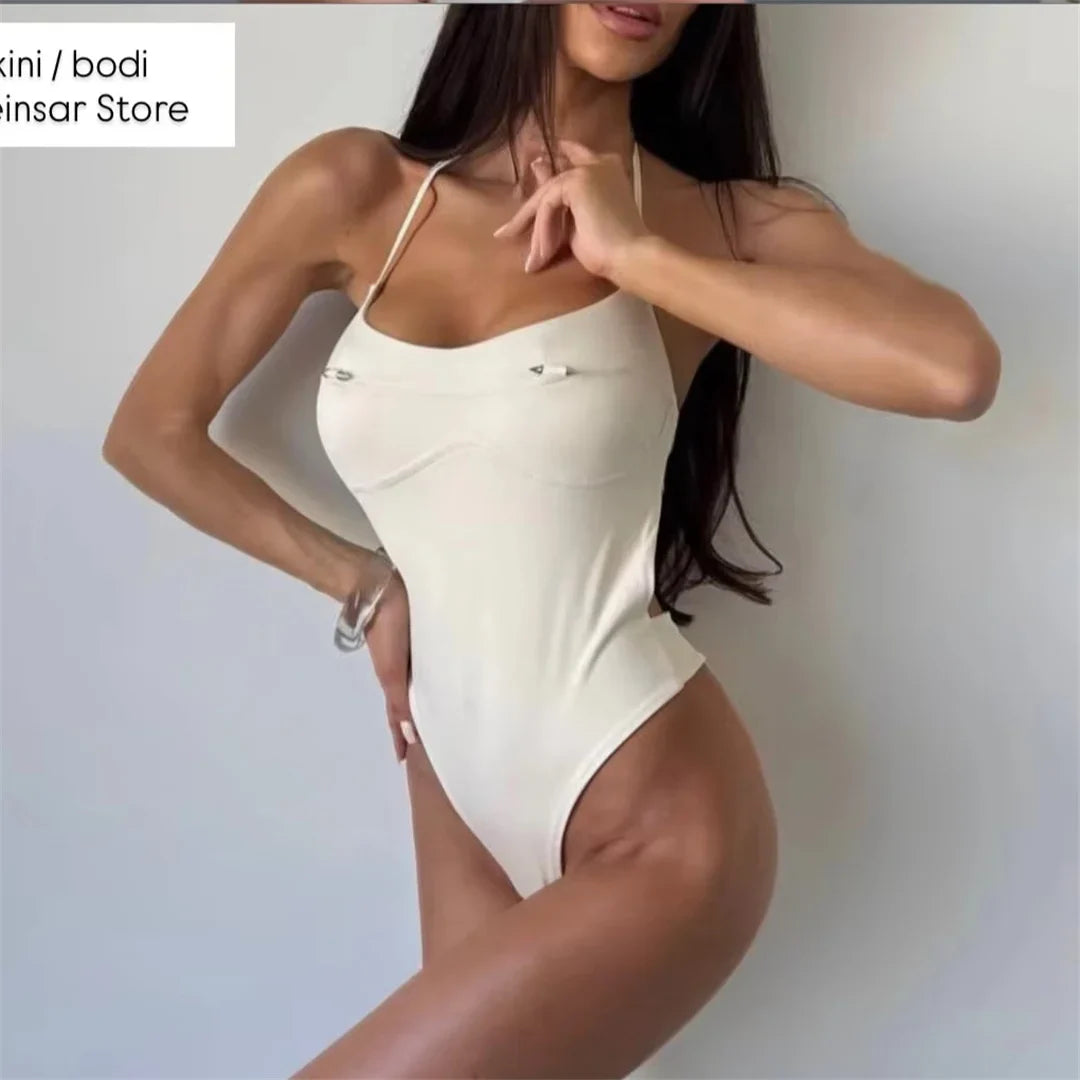 Sexy Cut Out Underwired Women Swimwear One Piece Swimsuit Female Extreme String Mini Micro Thong Bather Bathing Suit Swim V7744