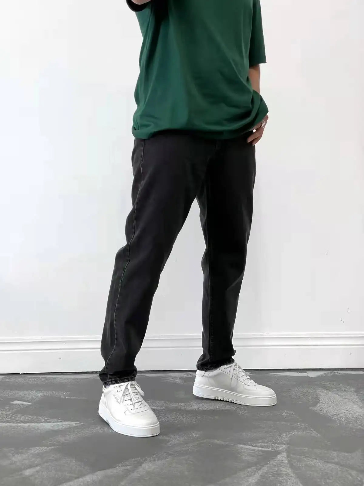 2025 New Business Men's Jeans Casual Straight Stretch Fashion Classic Blue Black Work Denim Trousers Male Brand Clothing S-3XL
