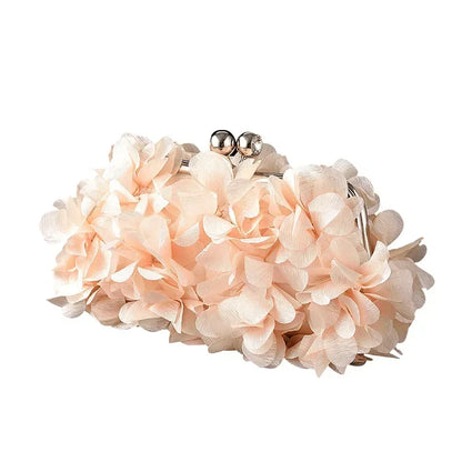 Wedding Dress Bag 8 Colors White Bride Clutches Ladies Blue Party Handbag Woman Purple Evening Flower Bags Floral Wedding Clutch