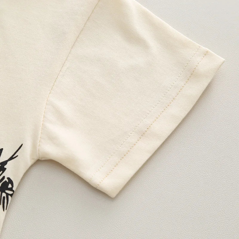 Baby Boys Clothes Sets Baby Summer Casual Panda Print T-shirts + Shorts Suits Outfits Children Boys Cartoon Clothing Sets