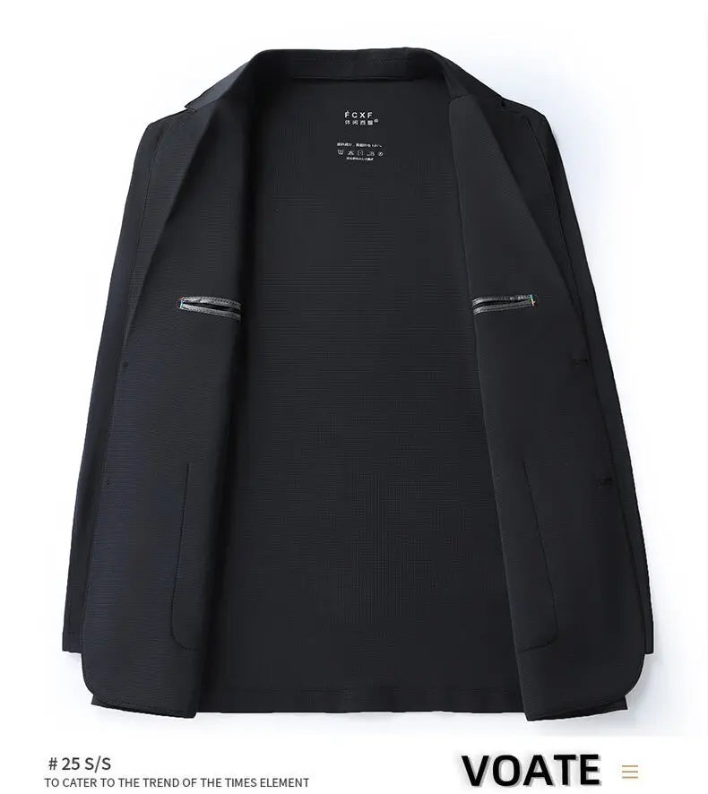Blazer Summer Men's Casual Fashion Korean-style Business Solid Color Breathable, Lightweight and Sun-protective Clothing Blazer